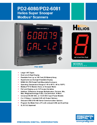 Thumbnail of document Data Sheet - PD2-6080 Helios Modbus Scanner